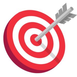 A picture of an arrow in a target representing Lincoln's target markets