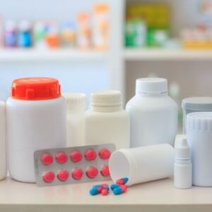 A photo of various pills and medicines symbolizing OTC medications